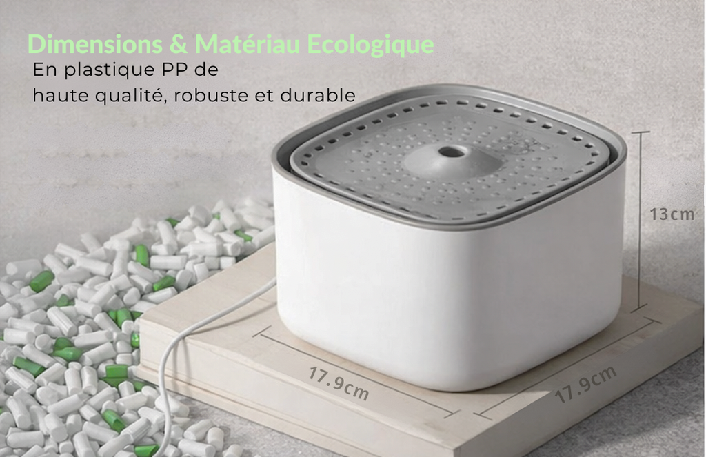 Fontaine à Eau PawPure XL pour Chat – Fontaine Silencieuse 3L avec Capteur