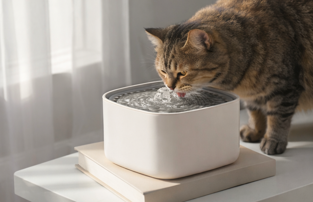 Fontaine à Eau PawPure XL pour Chat – Fontaine Silencieuse 3L avec Capteur